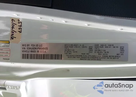 2023 Jeep Wrangler 4-Door Sport S 4X4 z USA, uszkodzony, nr VIN 1C4HJXDN1PW546425